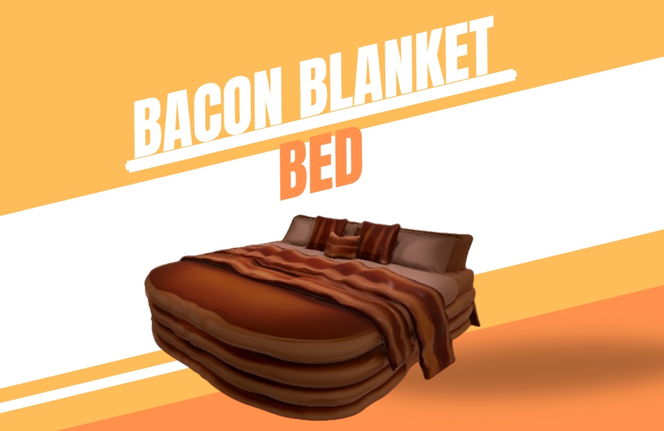 🥞 Bacon Blanket Bed – AI-Generated 3D Model by Rainunik