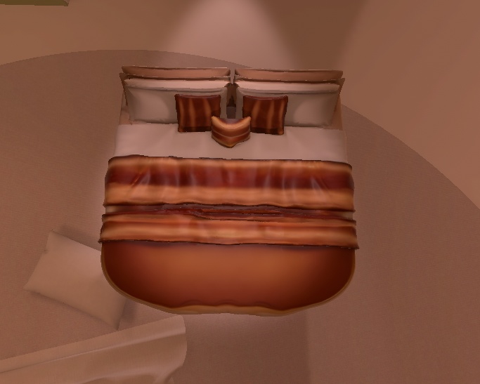 🥞 Bacon Blanket Bed – AI-Generated 3D Model by Rainunik