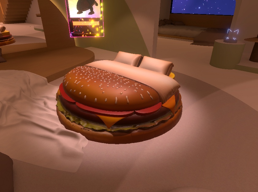 🍔 Burger Bed – AI-Generated 3D Model by Rainunik
