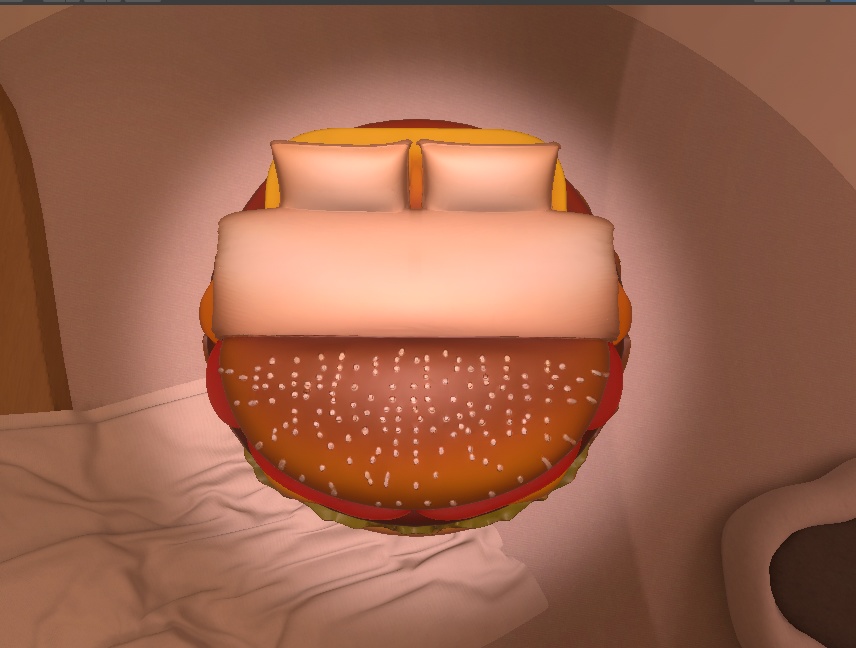🍔 Burger Bed – AI-Generated 3D Model by Rainunik