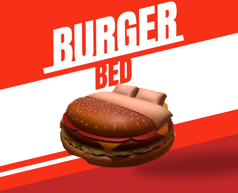 🍔 Burger Bed – AI-Generated 3D Model by Rainunik
