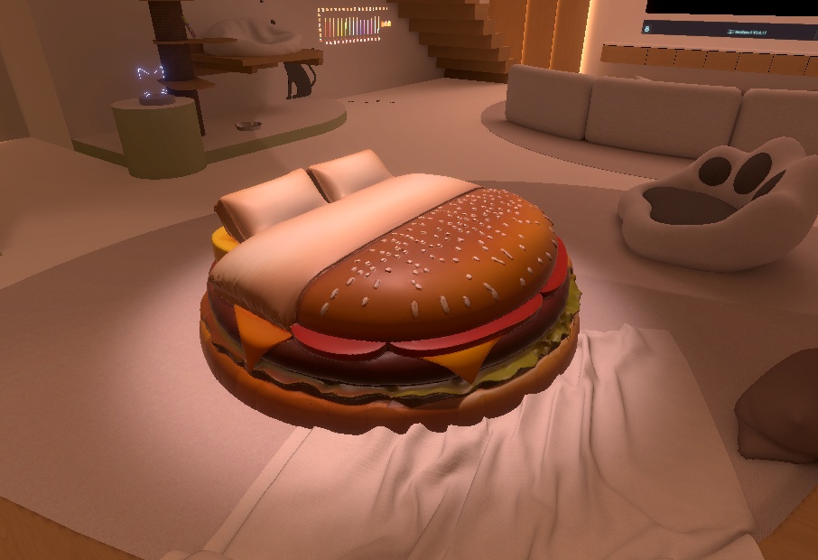 🍔 Burger Bed – AI-Generated 3D Model by Rainunik