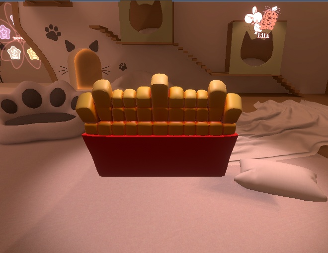 🍟 French Fry Sofa – AI-Generated 3D Model by Rainunik