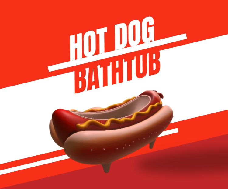 🌭 Hot Dog Bathtub – AI-Generated 3D Model by Rainunik