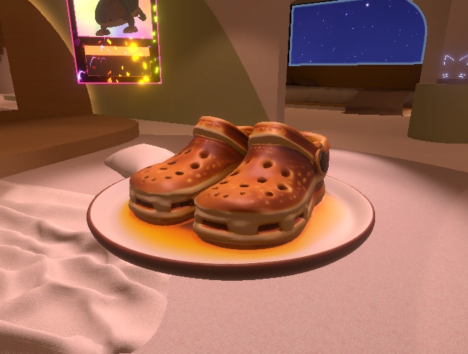 🥞 Pancake Crocs – AI-Generated 3D Prop by Rainunik