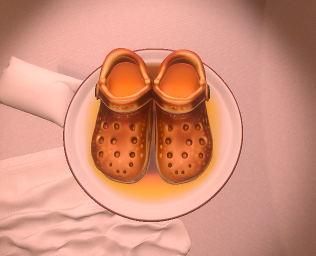 🥞 Pancake Crocs – AI-Generated 3D Prop by Rainunik