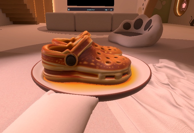 🥞 Pancake Crocs – AI-Generated 3D Prop by Rainunik