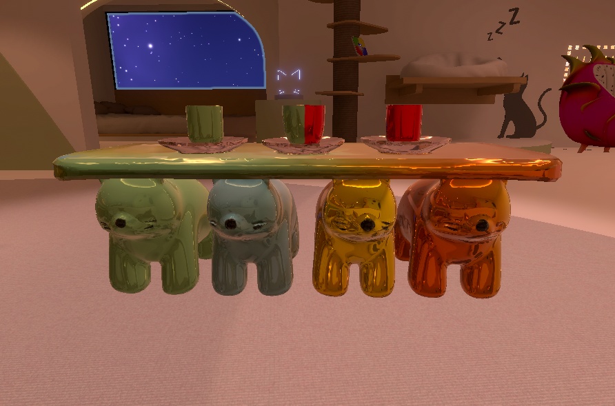 🧸 Gummy Bear Table – AI-Generated 3D Prop by Rainunik