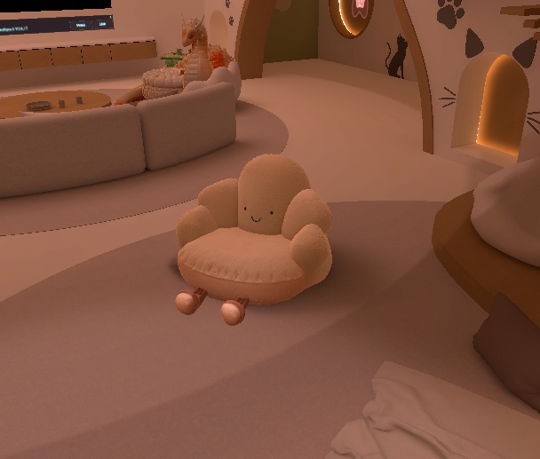 ☁️ Happy Cloud Sofa – AI-Generated 3D Prop by Rainunik