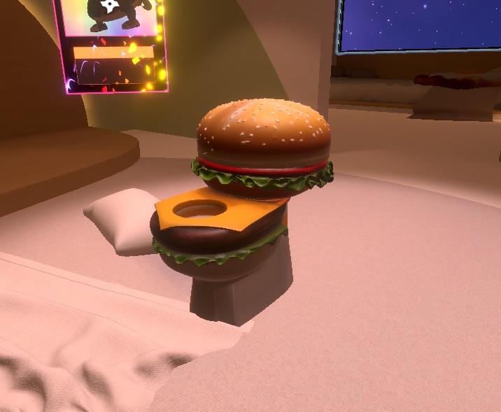 🍔🚽 Burger Toilet – AI 3D Prop by Rainunik