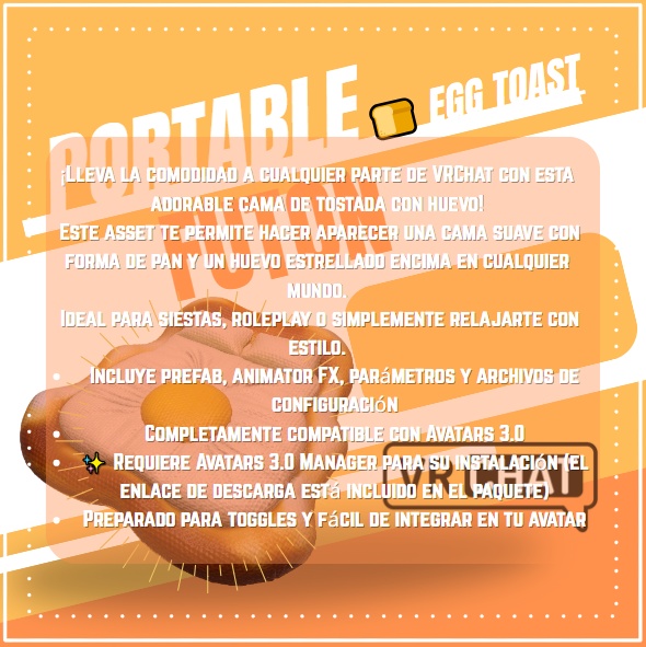 Portable Egg Toast Futon / ポータブルたまごトースト布団