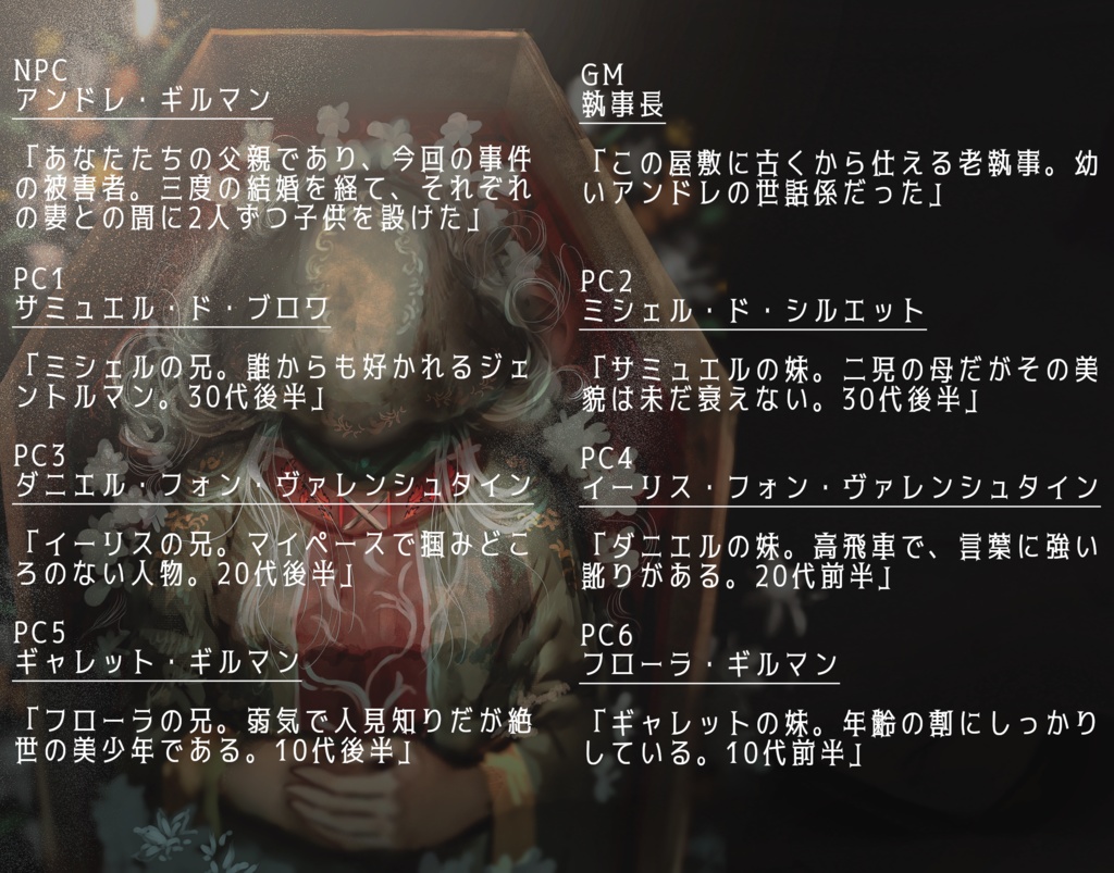 【マーダーミステリー】ギルマン一家の驕奢な葬儀