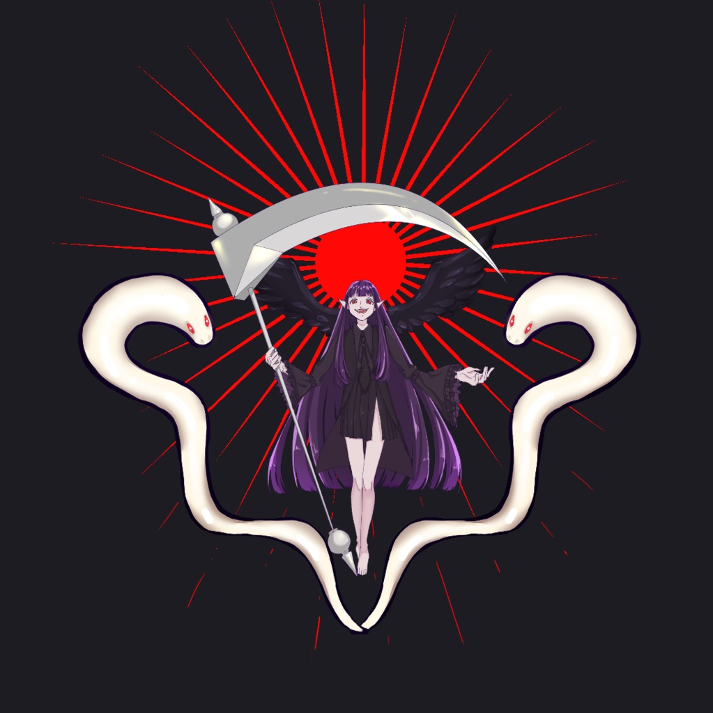 【堕天使ちゃんは、かまちょ。】堕天使ちゃんの缶バッジ