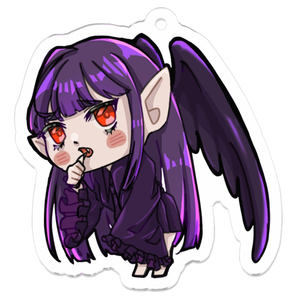 【堕天使ちゃんは、かまちょ。】羽休めアクリルキーホルダー