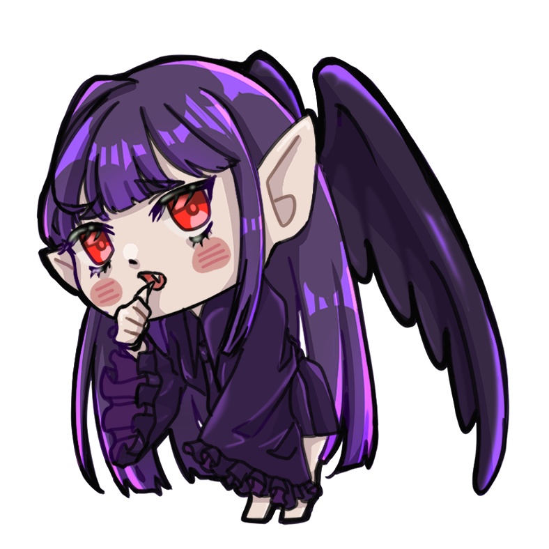 【堕天使ちゃんは、かまちょ。】羽休めアクリルキーホルダー