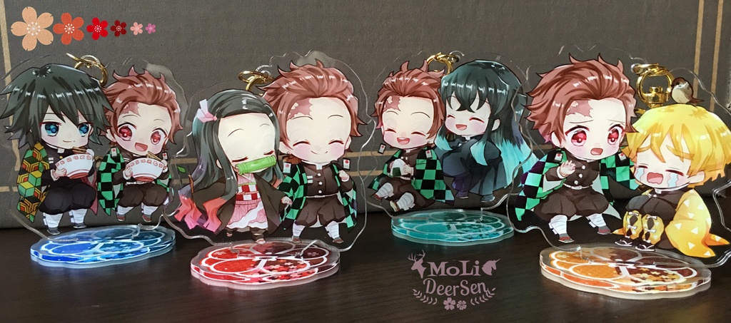 鬼滅の刃 アクリルスタンド+キーホルダー