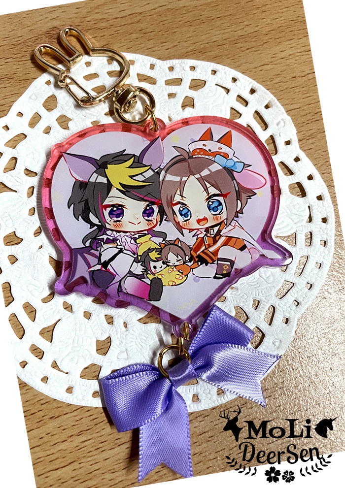 Luxiem てぇてぇキーホルダー にじさんじ EN