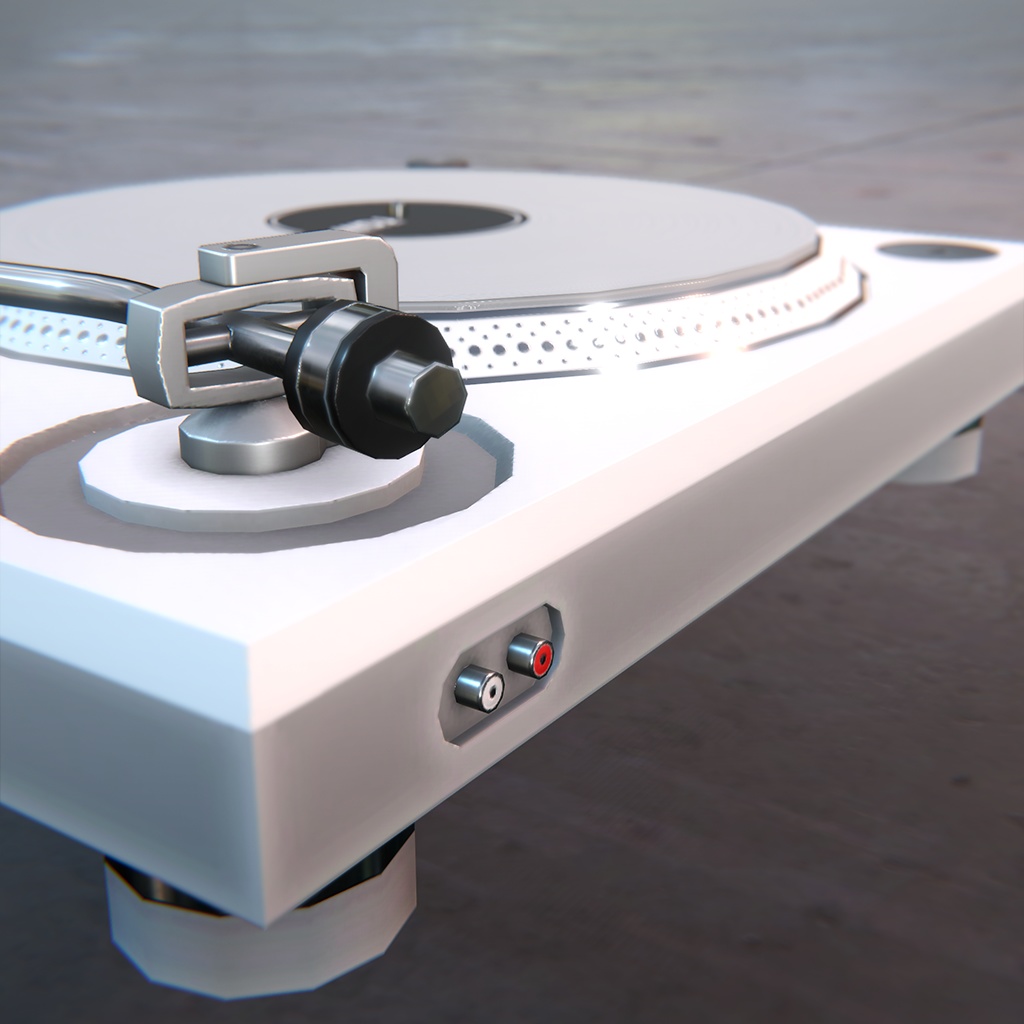 【VRChat向けアセット】ターンテーブル SW-2000MK2 White