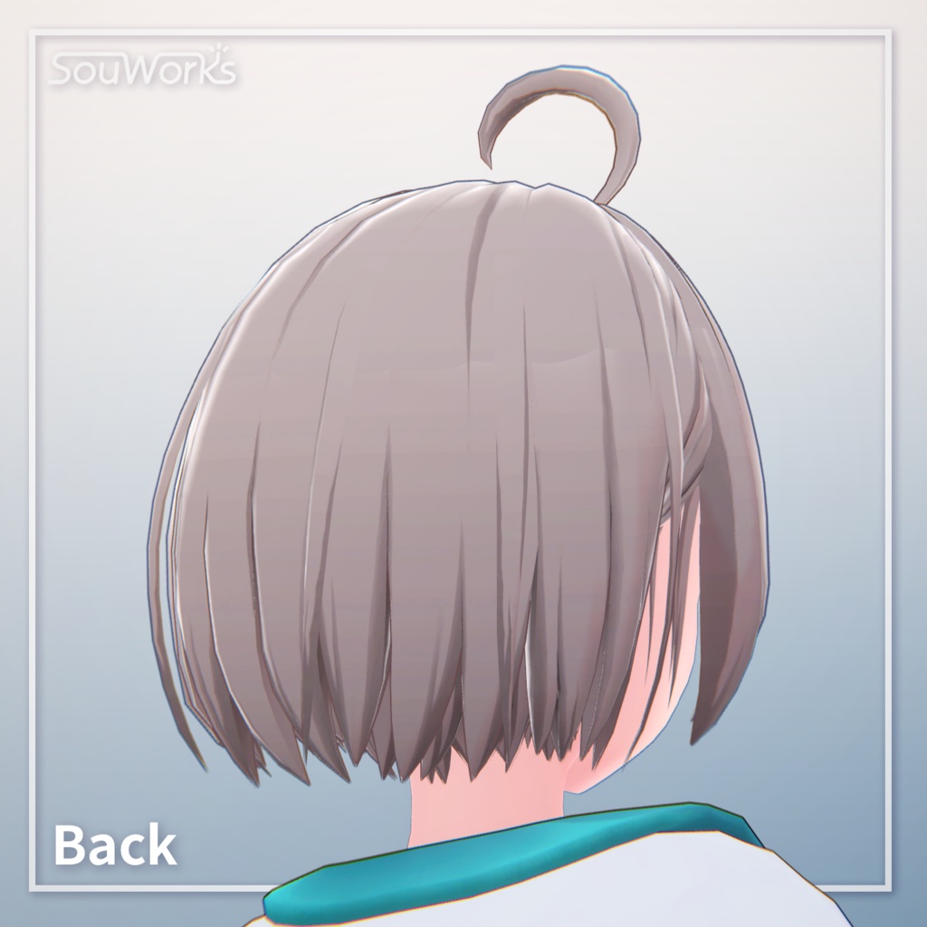 【VRChat】耳出しショートヘア for 沙猫-さねこ-