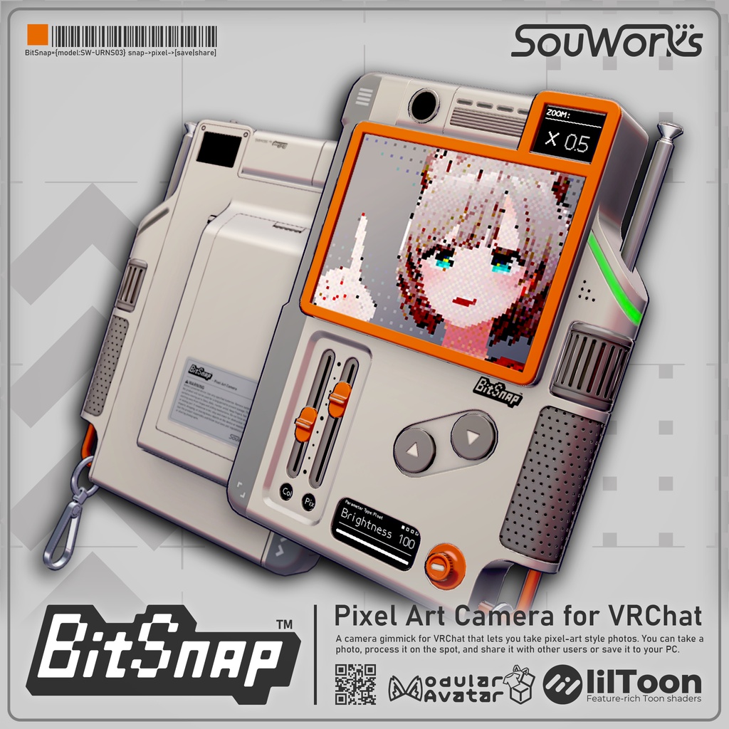 【MA対応】ドット絵風の写真が撮れる！VRChat向けカメラギミック BitSnap