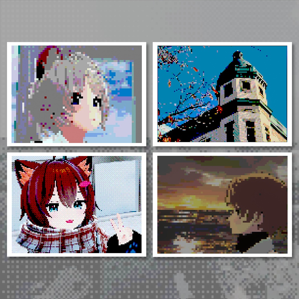 【発売セール中】ドット絵風の写真が撮れる!VRChat向けカメラギミック BitSnap