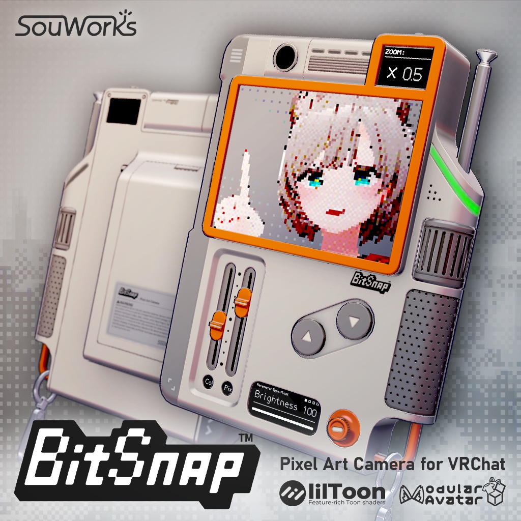 【発売セール中】ドット絵風の写真が撮れる！VRChat向けカメラギミック BitSnap