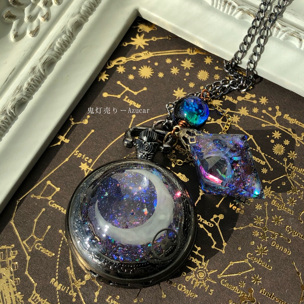 豪華で新しい ハンドメイド No.171 レジン ネックレス レジン ポニー