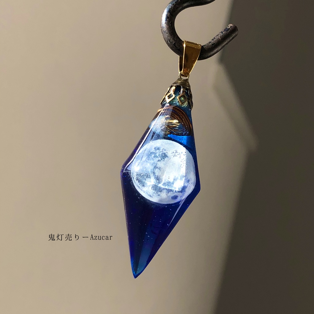 千年に一回の満月を。 オルゴナイト 蓄光ペンデュラム ネックレス