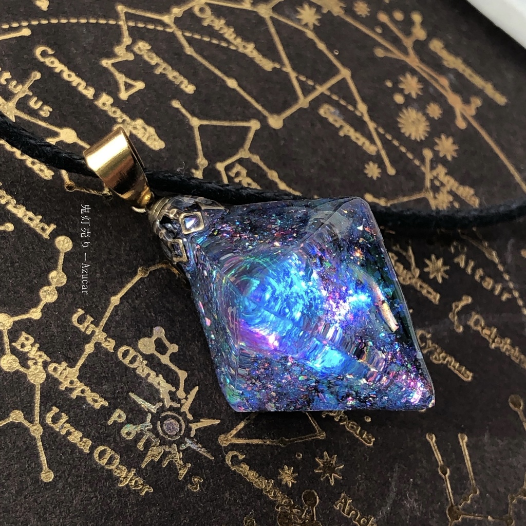 No.276 幻想 球体 ネックレス キーホルダー レジン アクセサリー