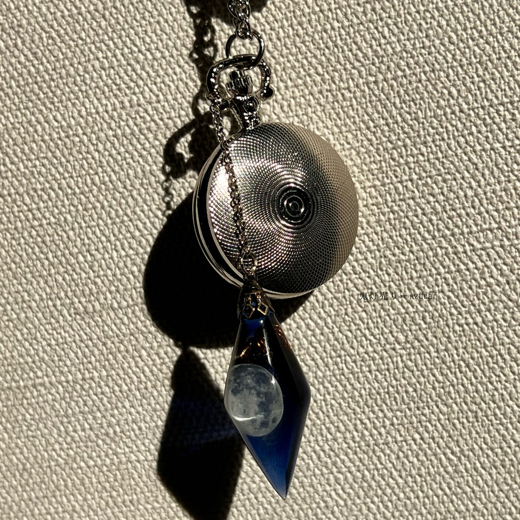 ★満月ペンデュラムと懐中時計のオルゴナイト宇宙レジン付き★