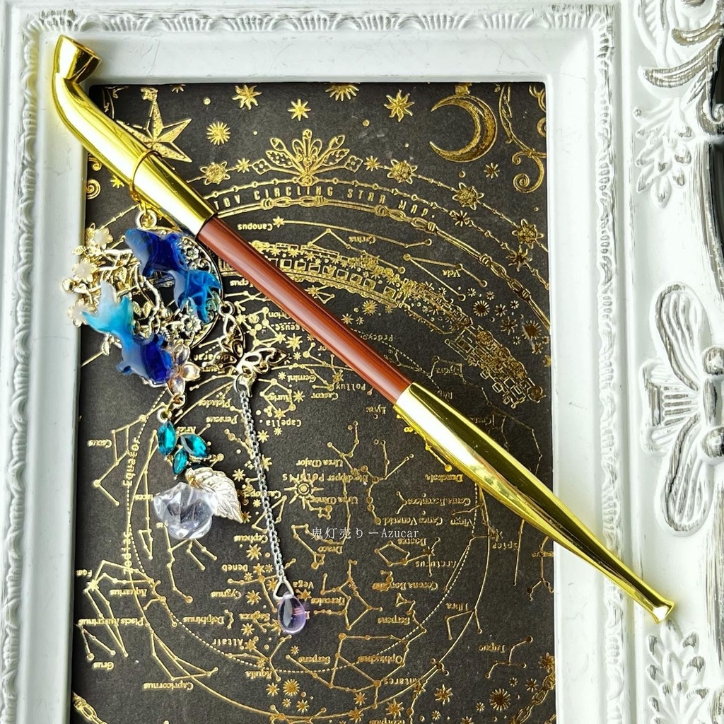 金魚と鬼灯の煙管かんざし 和風簪 着物や浴衣、袴などセレモニー、成人式、イベントやコスプレ、ディスプレイなどにも☆