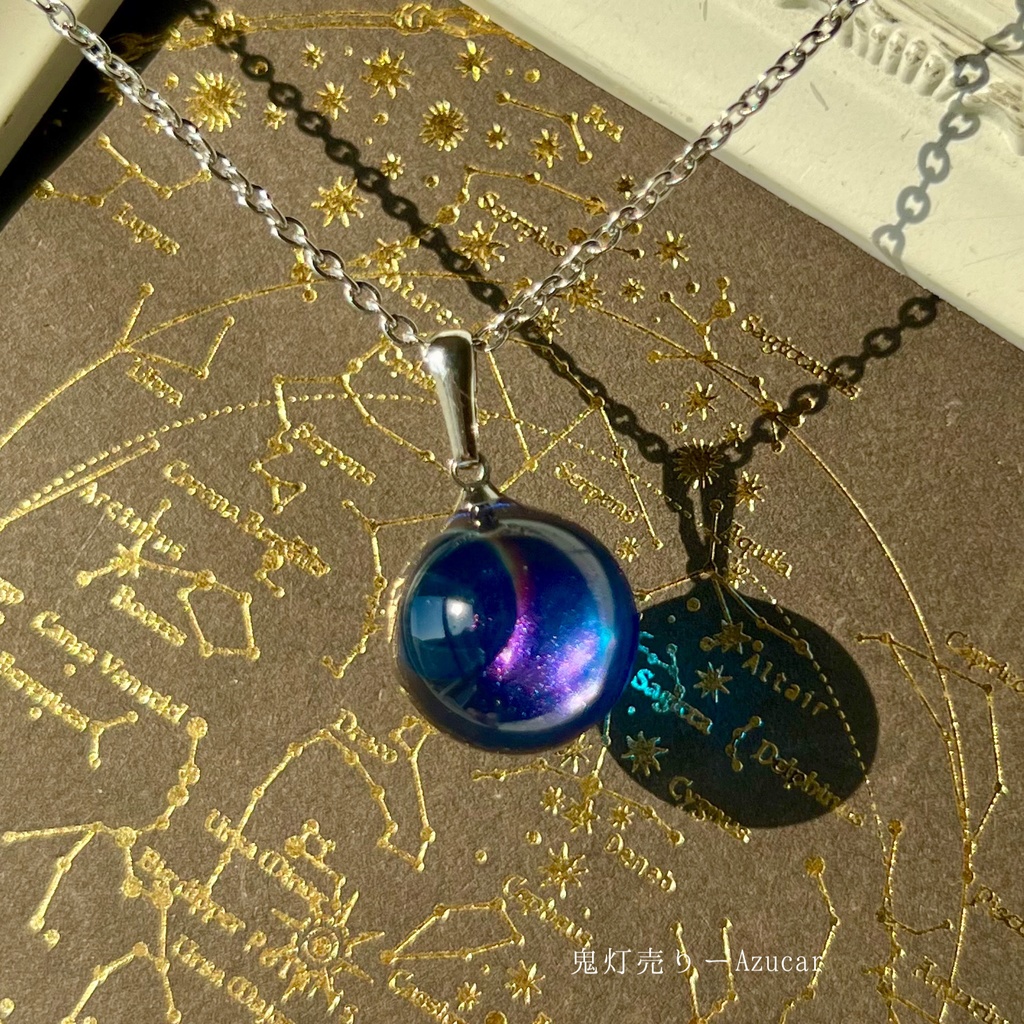 月の満ち欠けネックレス ― Lunar Phase Sphere(シンプルver)