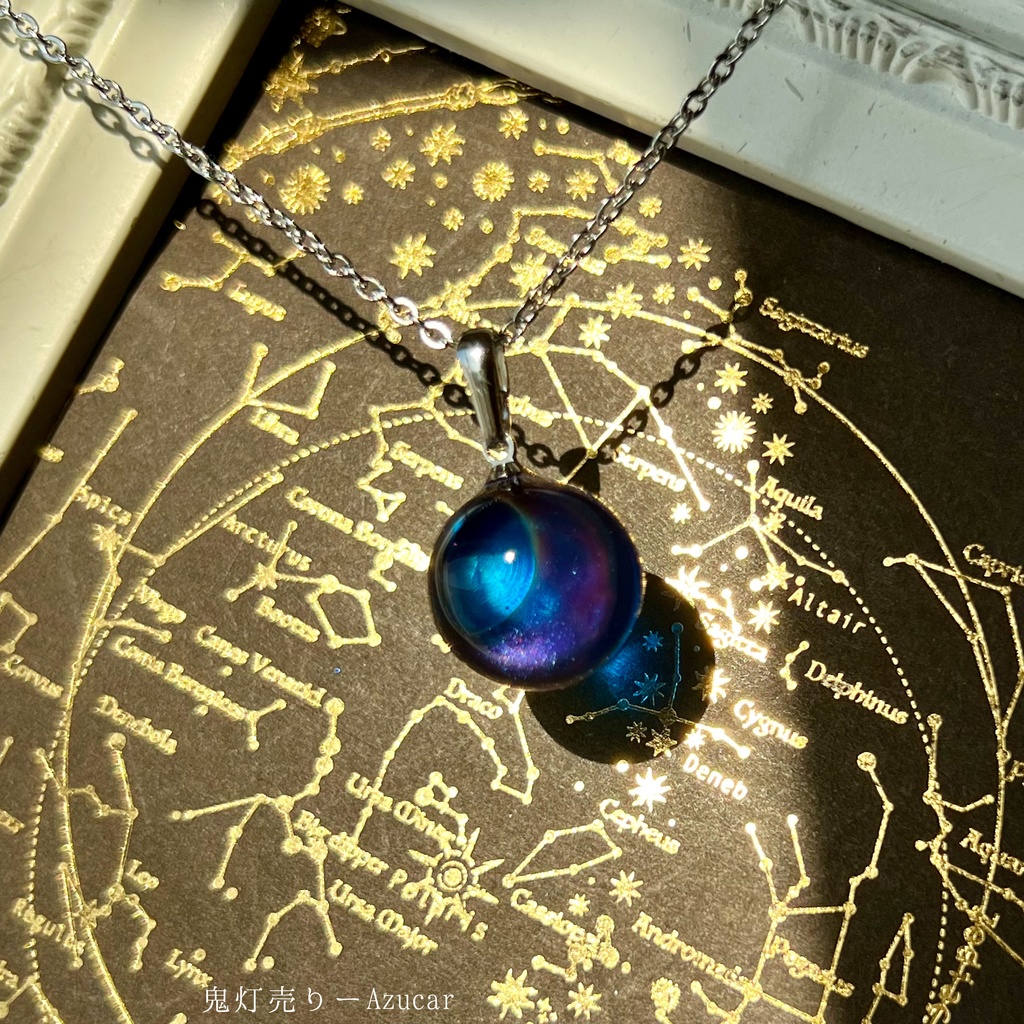 月の満ち欠けネックレス ― Lunar Phase Sphere(シンプルver)