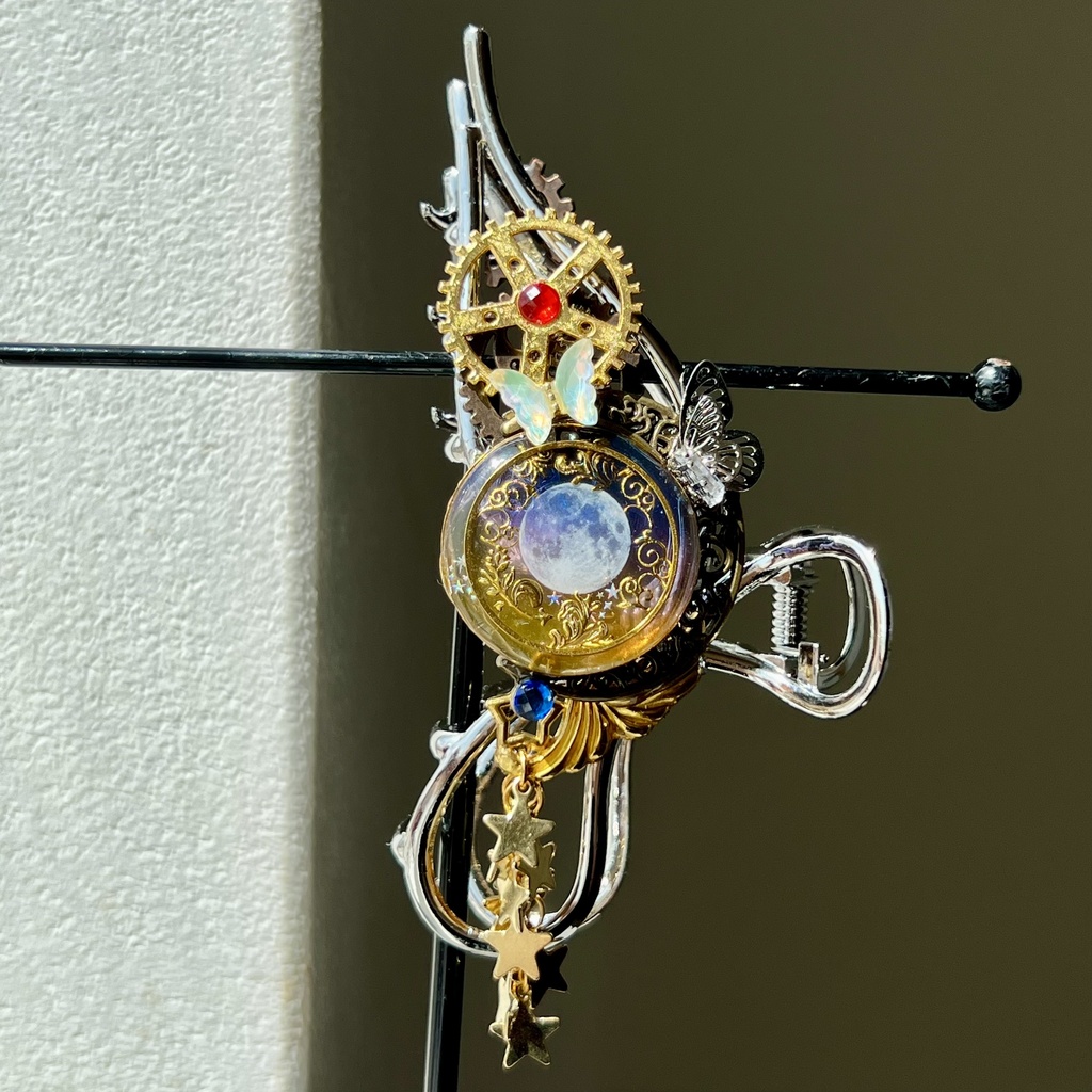 【再販未定】夕焼け空の満月と星屑―歯車仕掛けの蝶バンス