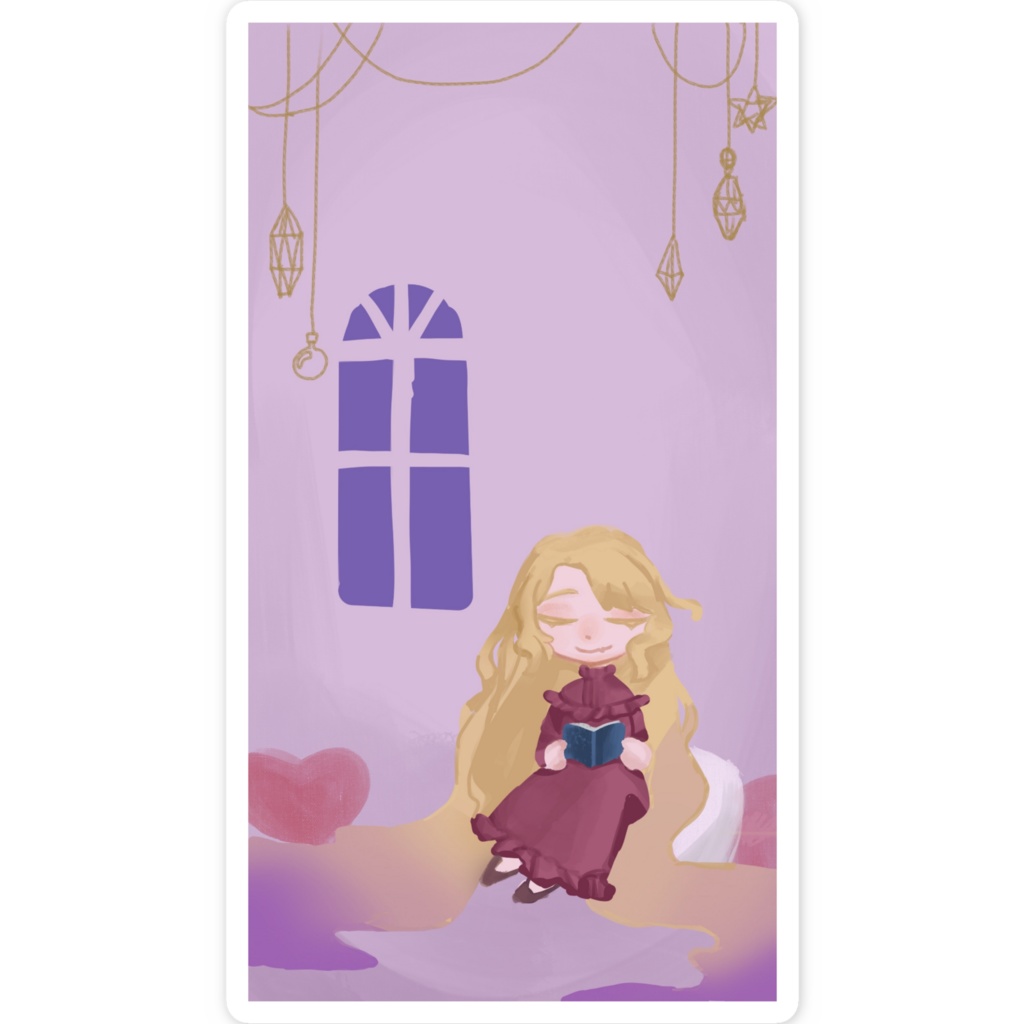 スマホステッカー【読書タイム】