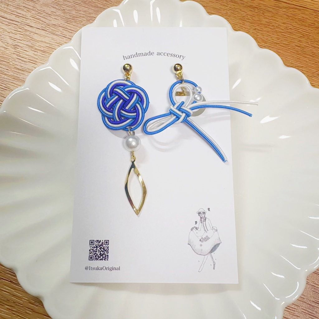 放浪者イメージ水引イヤーアクセサリー