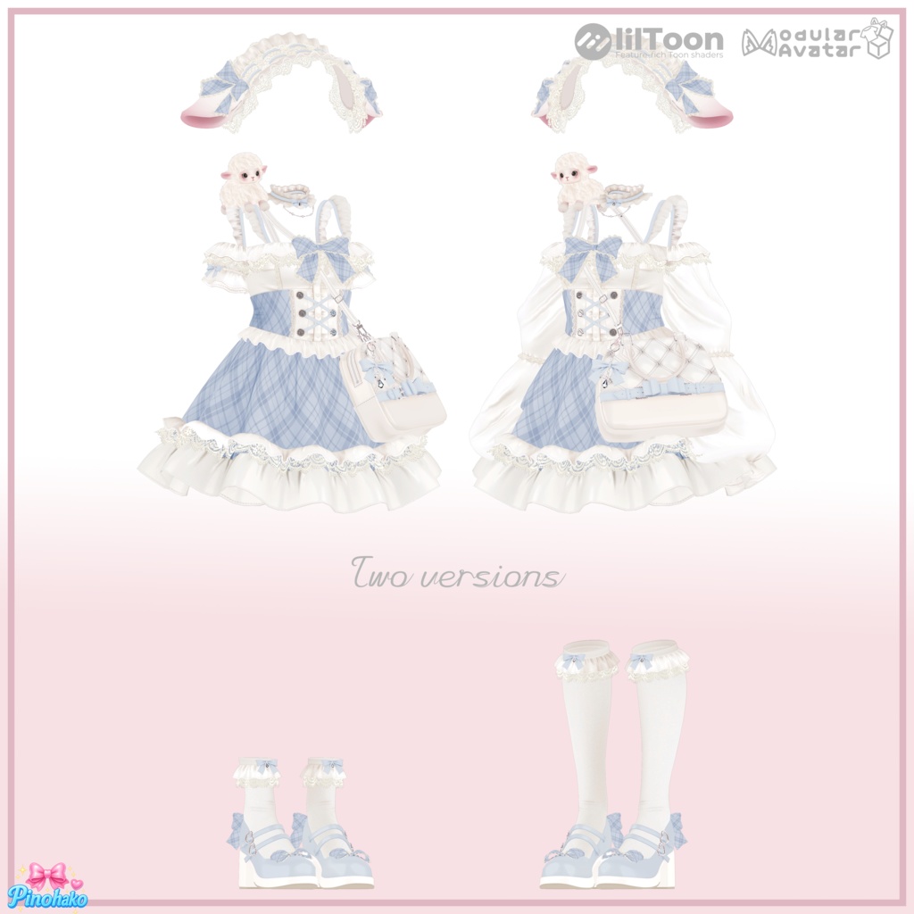 ✨2week sale 30%✨「10対応」🎀Pastel Dolly Sheeplet Setup🎀