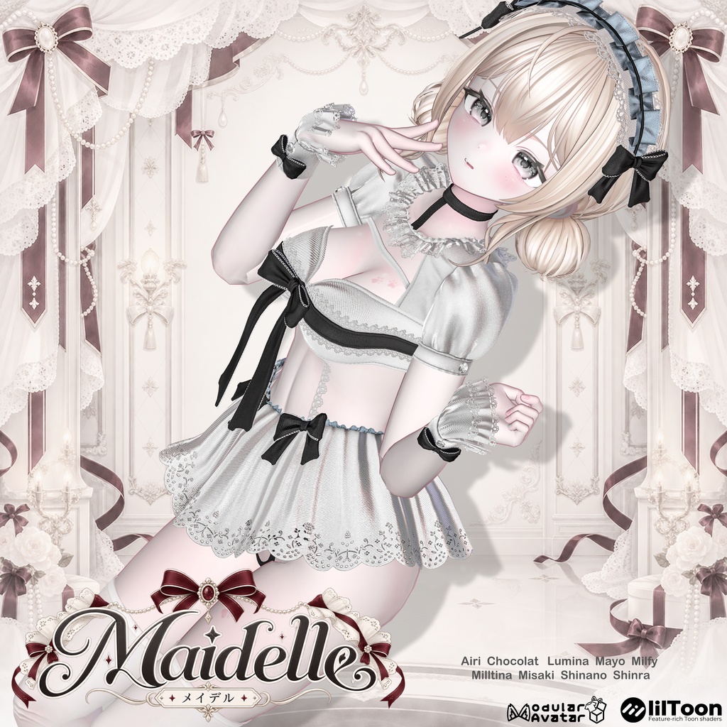 ♡SALE♡🎀Maidelle(メイデル)🎀Maid Outfit 9アバター対応
