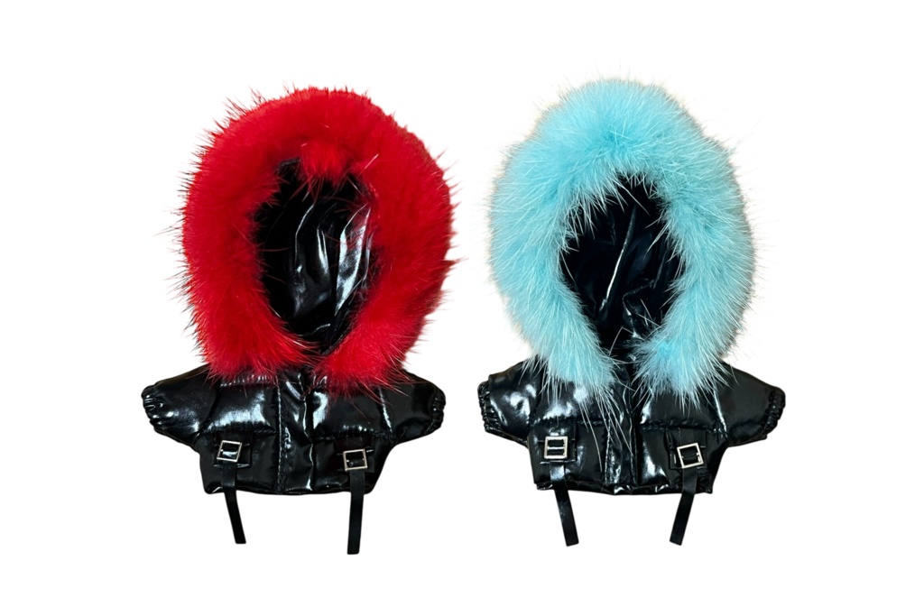 ファー付きダウンジャケット