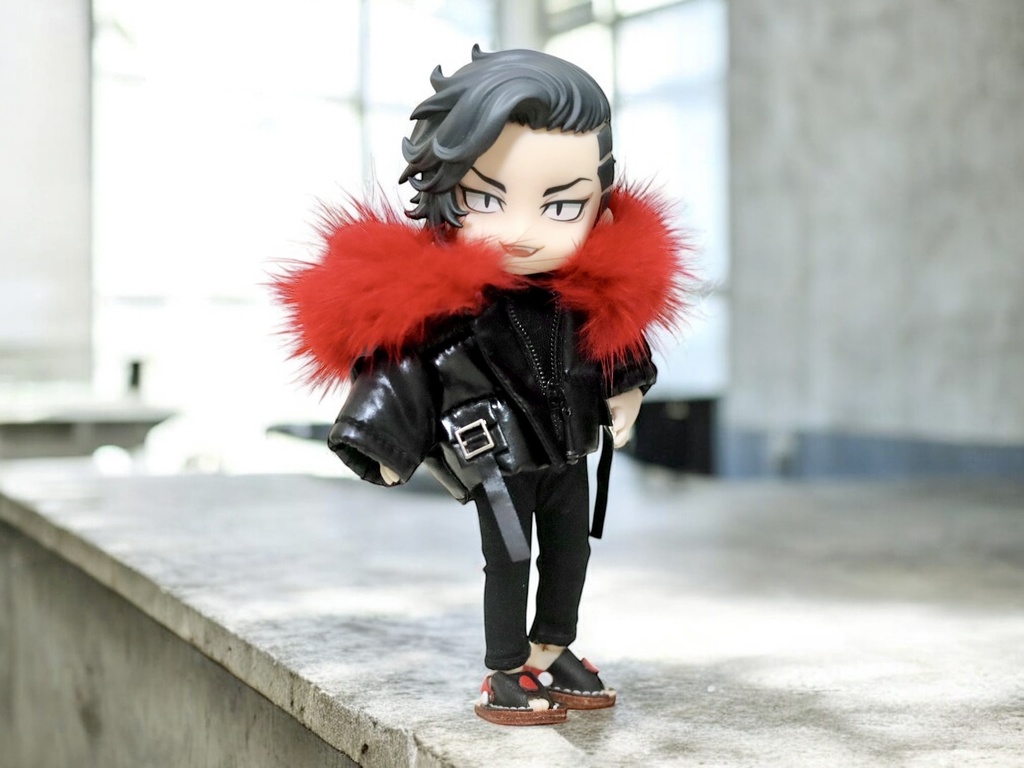 ファー付きダウンジャケット