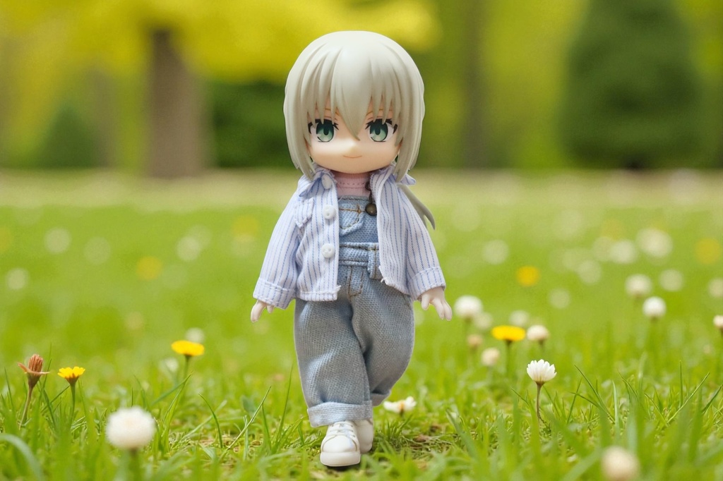 ストライプアウターシャツ