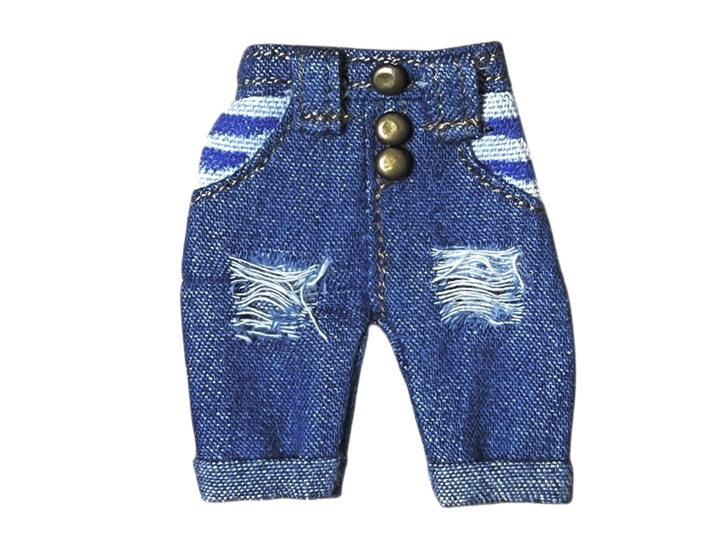 ダメージデニム(ねんどろいどどーる専用サイズ)