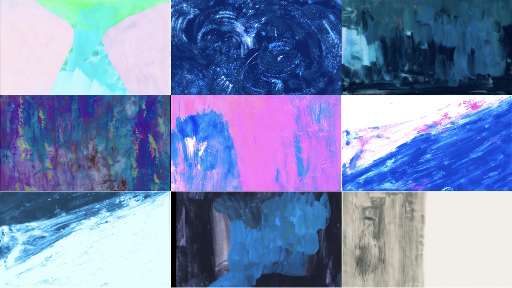 デジタル作品集:四作目「じゅーす」MV【セットA】真夜中と街灯 No,001~029 29枚