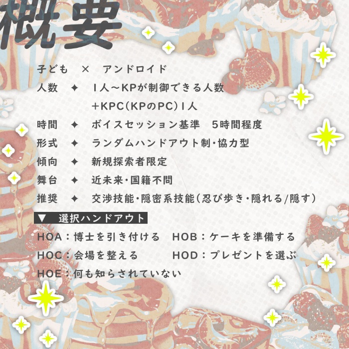 CoCシナリオ『B-day!』