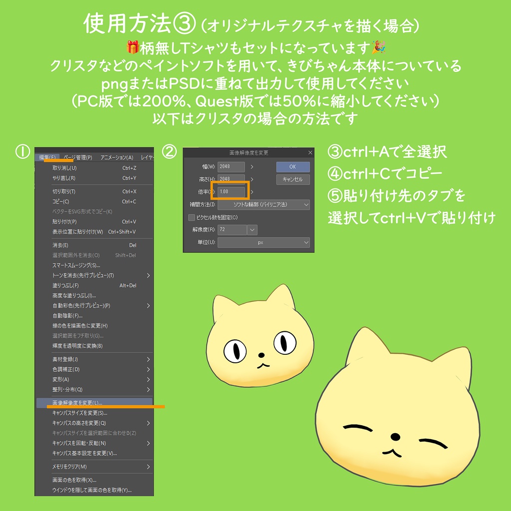 きびちゃんおきがえ第③弾!「にこにこキネンT」#きびちゃん