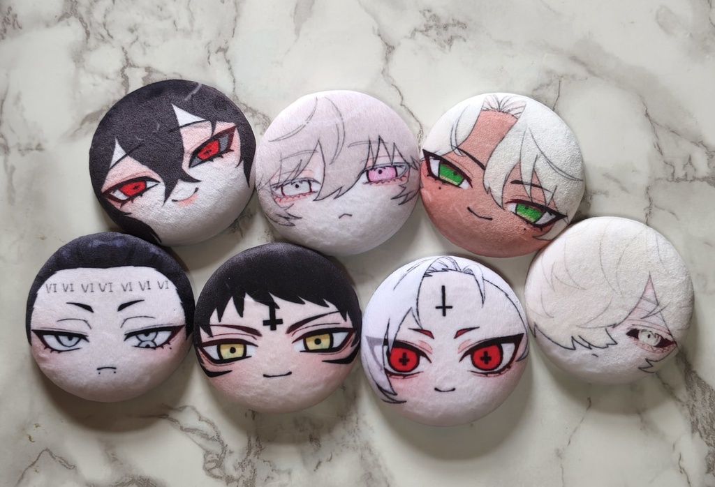 全セット7王もちもち缶バッジ