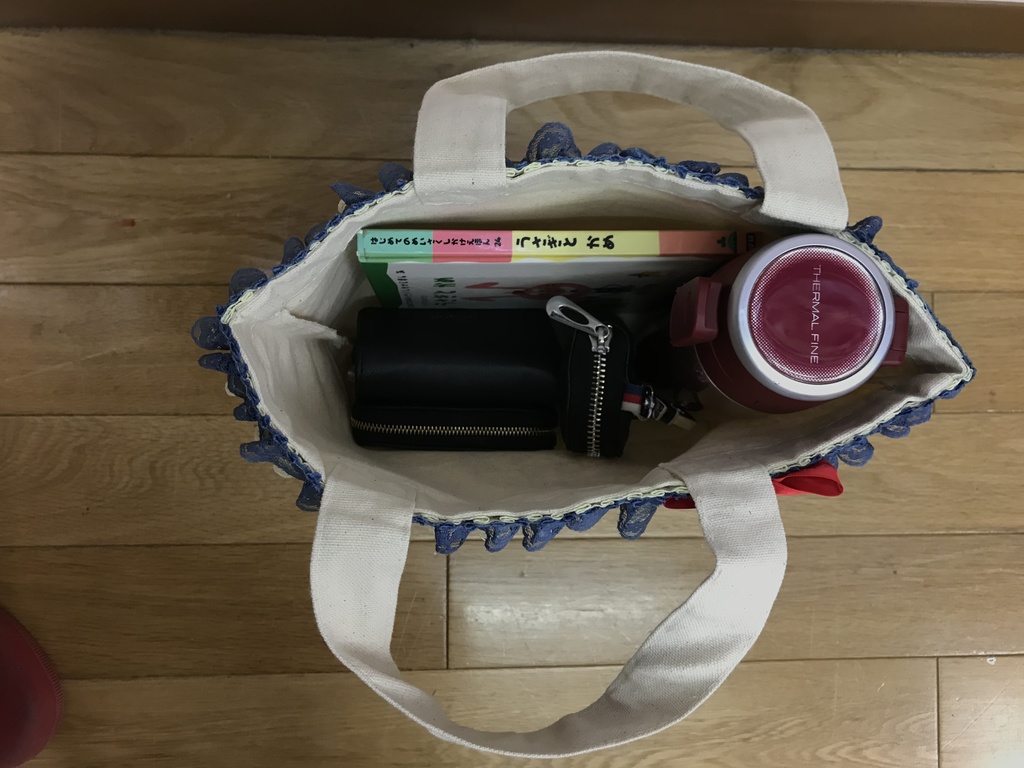 童話モチーフレースのミニトートバック