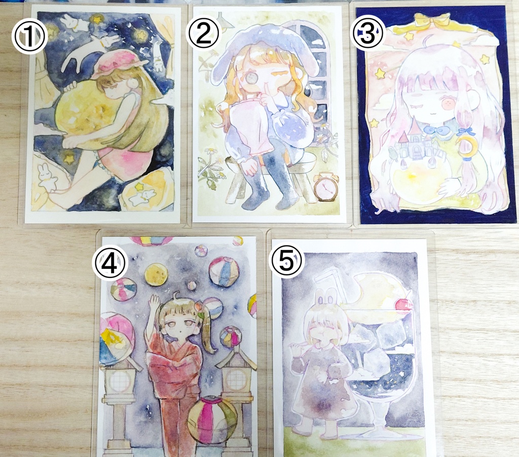 フレームレス原画/ 今夜は月を眺めて