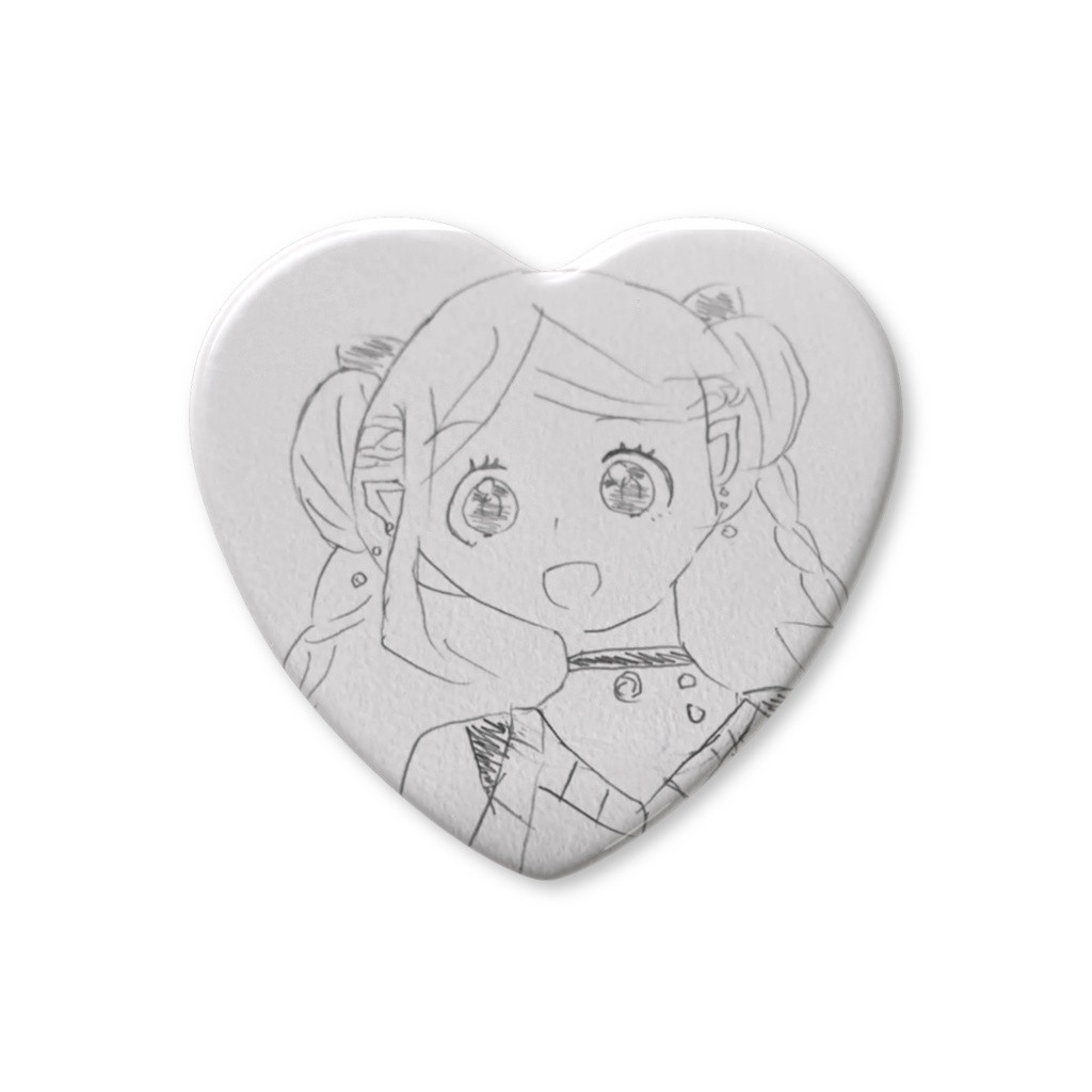 オリジナル魔族の女の子のはーと缶バッジ