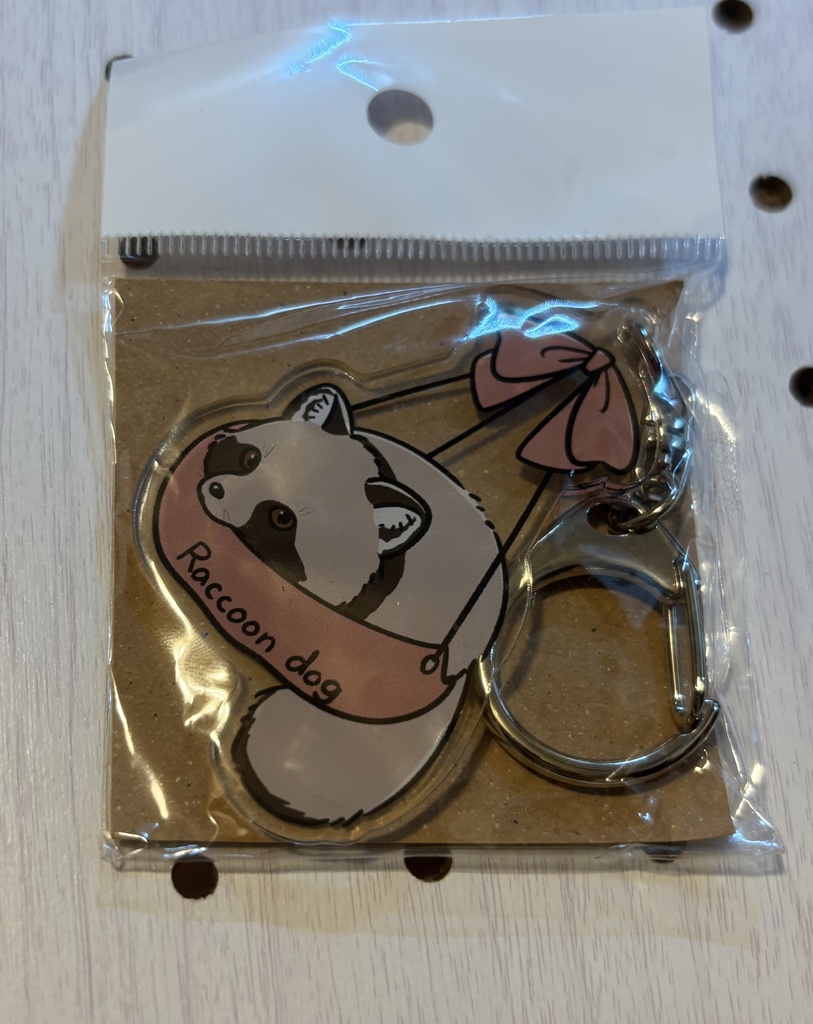 つりさげアクキー(たぬき)